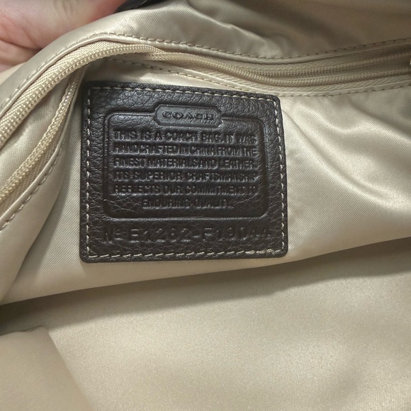 Coach Dark Brown Leather Shoulder Bag - Picture 4 of 4